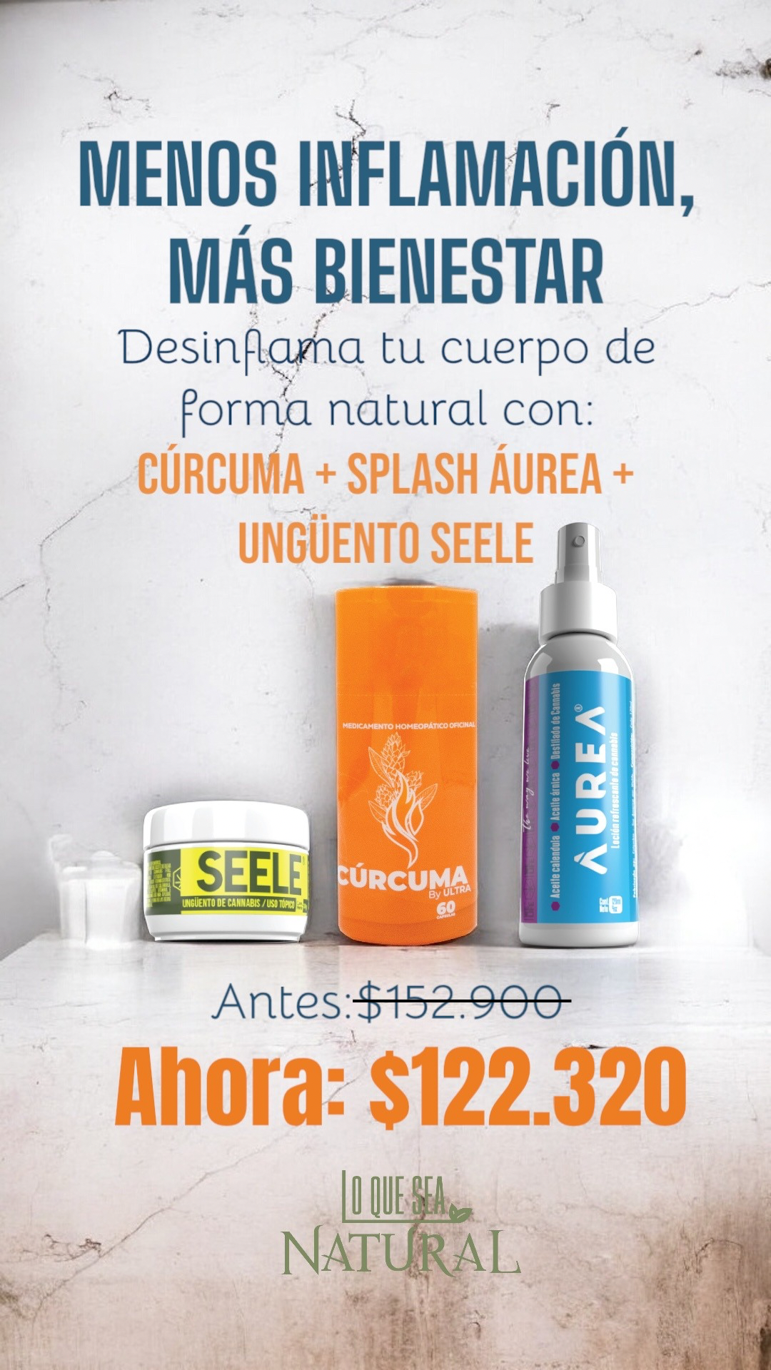 Combo Cúrcuma + Splash Aurea + Ungüento Seele