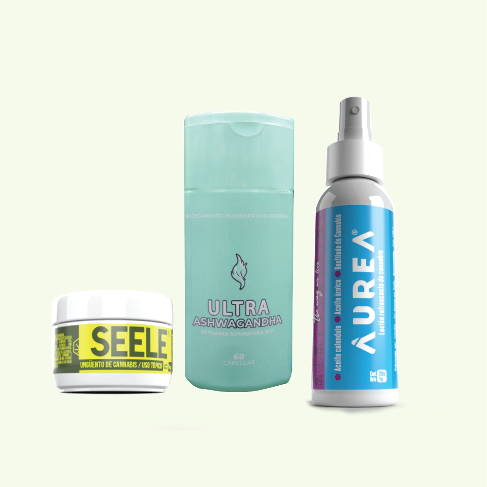 Combo Ashwagandha + Splash Aurea + Ungüento Seele
