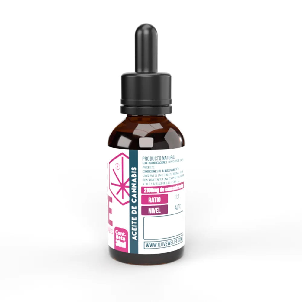 Aceite Welife ratio 1:1(СВD/D9) 2100mg de concentración