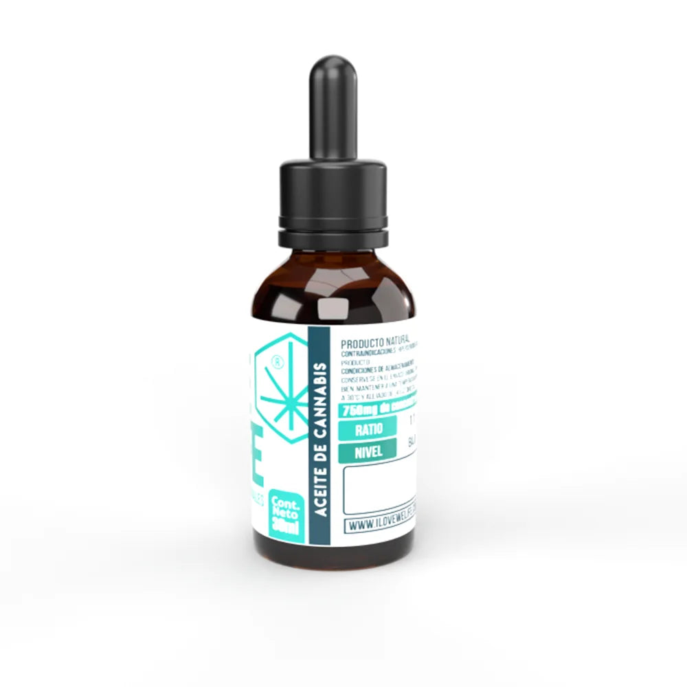 Aceite Welife ratio 1:1(СВD/D9) 750mg de concentración